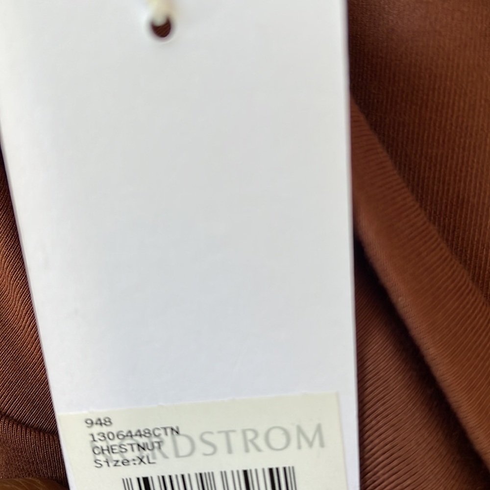 Reformation ‘Hex’ Knit Midi Slip Dress Chestnut Brown size XL - Picture 5 of 5